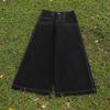 Европейские уличные джинсы JNCO с вышивкой, хип-хоп, свободные, широкие штанины