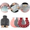 Explosion-Proof Hot Water Bottle: Rubber Design for Stomach and Feet, Long-Lasting Warmth