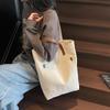 Japanese Retro Messenger Bag, Portable Canvas Bag, Shoulder Bag, Women's Casual Large-capacity Commuting Solid Color Tote Women's Bag