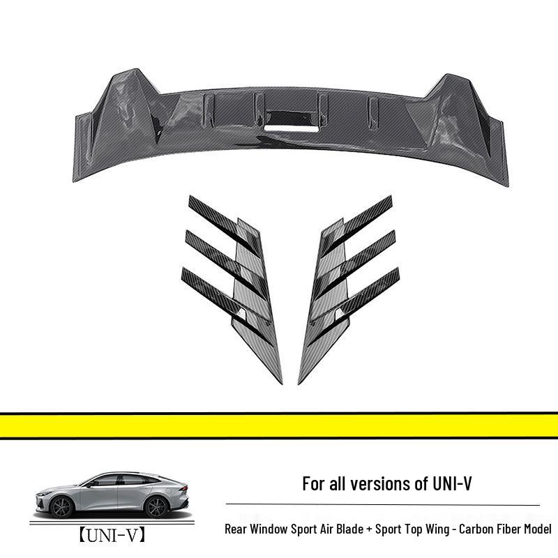 Compatible with 2022-2025 Changan UNIV/IDD rear window wind blades, roof spoilers, and air deflectors.