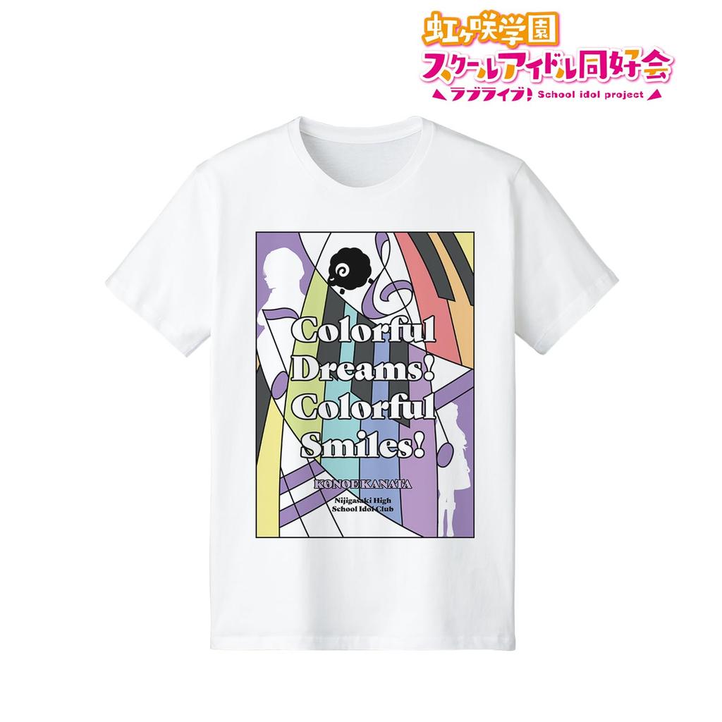 Love Live! Nijigasaki High School Idol Club Omi Kanata Colorful Dreams! Colorful Smiles! Song Image T-Shirt Women's Size Small