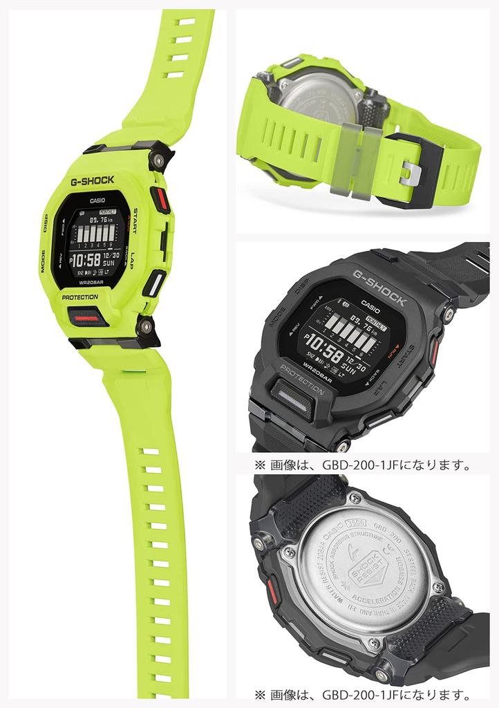 Часы желтые [Casio] G-Shock [] GBD-200-9JF мужские