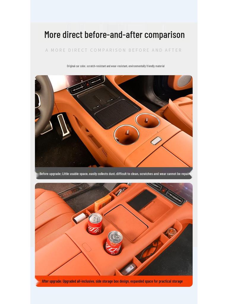 AITO M7 Wireless Charging Silicone Pad & Center Console Protective Accessory Compatible with 26 Models