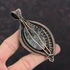 Larvikite Pendant Copper Wire Wrapped Pendant Handmade Jewelry Natural Gemstone Pendant Larvikite Copper Jewelry Gift For Him Dainty Pendant