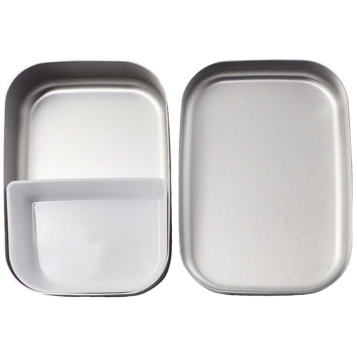 Skater Aluminum Bento Box, 370ml, For Children, Warm Storage Compatible, Lunch Belt Included, Made in Japan, Sanrio Hello Kitty Ushiro Shiro Girl ALB5