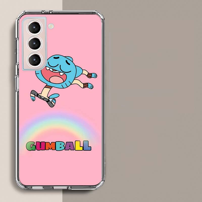 Мультяшный чехол для телефона Удивительный мир Гамбола Для Samsung Galaxy S25 Edge S24 S23 FE S21 S20 S10 Plus S22 S26 Ultra Прозрачный чехол Clea