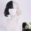 Trendy Short Length Cruella Wig High Temperature Fiber Ideal For Any Skin Tone