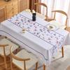 Водонепроницаемая и маслостойкая скатерть из ПВХ, прямоугольная минималистичная скатерть с цветочным рисунком для чая