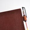 4PCS Useful Portable Convenient Notebook Self-adhesive Pen Holder Elastic Loop Leather Pen Clips