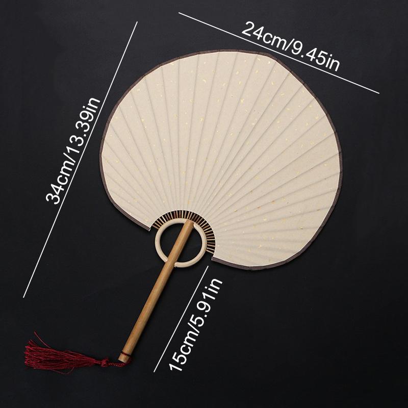 Элегантный и уникальный традиционный простой веер DIY искусство ручная роспись круглый квадратный высококачественная рисовая бумага