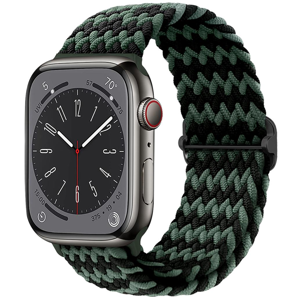 Плетеный Solo Loop для Apple Watch ремешок 44мм 40мм 49мм 45мм 41мм 46мм Эластичный браслет iWatch series 8 3 se 6 Ultra 2 9 10 ремешки