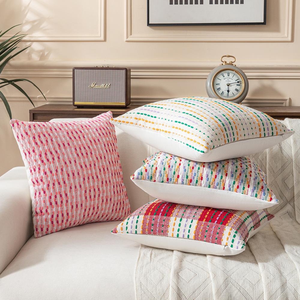 2026 New Luxury Bohemian Moroccan Pillow Set Color Color Weaving Living Room High End Sofa Decoration Pillowcover