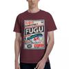 Japanese Kanji Fish Print 100 Cotton Casual Breathable Confortable Manga New In Tops And TShirts Mens Wear