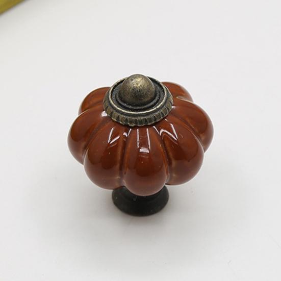 Ручка шкафа креативной формы, износостойкий сплав цинка, ручки шкафа в форме тыквы, мебельная фурнитура для дома