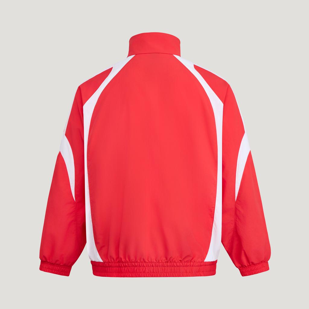 Adidas Jackets Unisex Bright Red/White Stand Collar Moderate Other