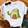 Short Sleeves Casual Exquisite T Shirts Women Graphic Kawaii Cartoon Printing Ladies Tee Clothes White Female Tshirt Simple Tops