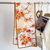 Orange persimmon silk long silk scarf women's summer small fresh thin neck scarf scarf, free mother streamer