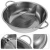 Stainless Steel Mandarin Duck Pot Divided Hot Kitchen Cooking Pan Dispenser Double Handle Hotpot Divider Chinese with Stock