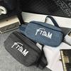 Denim new letter breast bag Japanese and Korean daily commuting simple fanny bag satchel