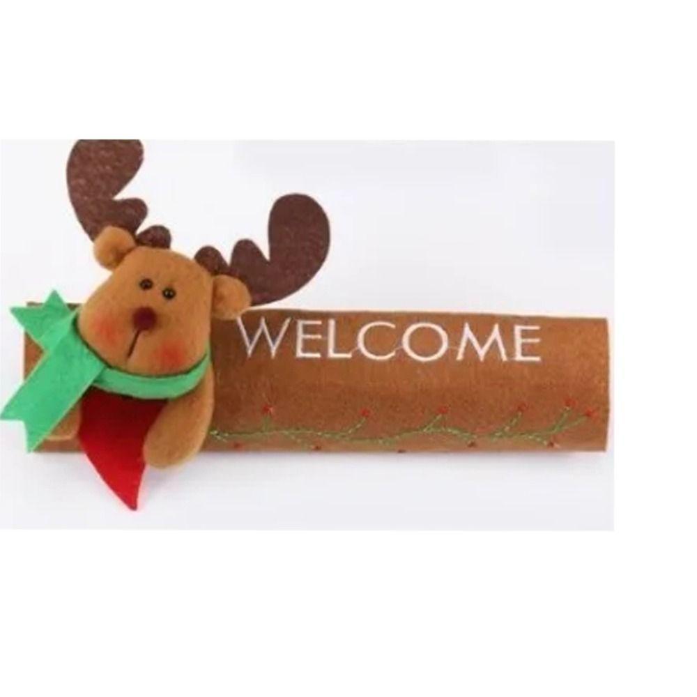 Christmas Microwave Oven Door Handle Cover Dishwasher Door Handle Cover Xmas Party Decoration