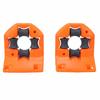 2PCS Plastic Garden Hose Holder Orange Wall Mount Hose Guide Hose Roller Guide  Fence Hose Routing