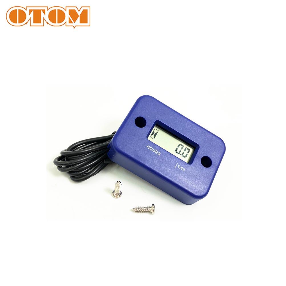 OTOM Motorcycle Engine Hourmeter Universal Inductive Digital Waterproof Gauge LCD Display For CRF YAYO KXL RMZ KTM EXC YZF Parts