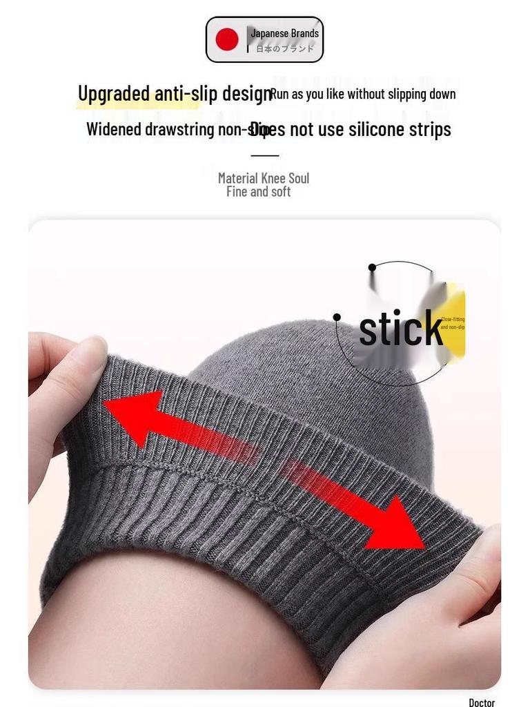 Шерстяные наколенники для согрева суставов - Унисекс для пожилых людей, защита от холода с подогревом для осени и зимы