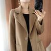 Spring 2025 Women's Mid-Length Wool Coat - Slim Fit, Long-Sleeved, High-End and Versatile.