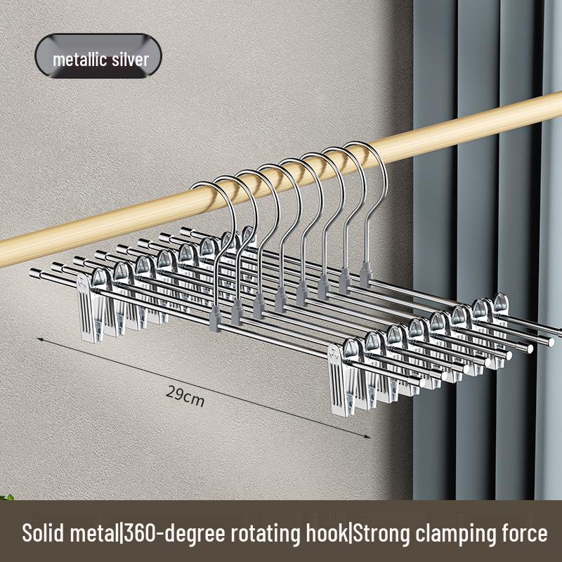 Прочные клипсы для вешалок для брюк и юбок, не оставляющие следов, для сушки и хранения