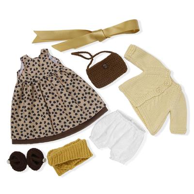 BlissfulPixie Одежда для куклы Waldorf ручной работы 30 см Комплект одежды Lovely Box Девочки Рождественский подарок на день рождения Одежда для балерин Аксессуары -