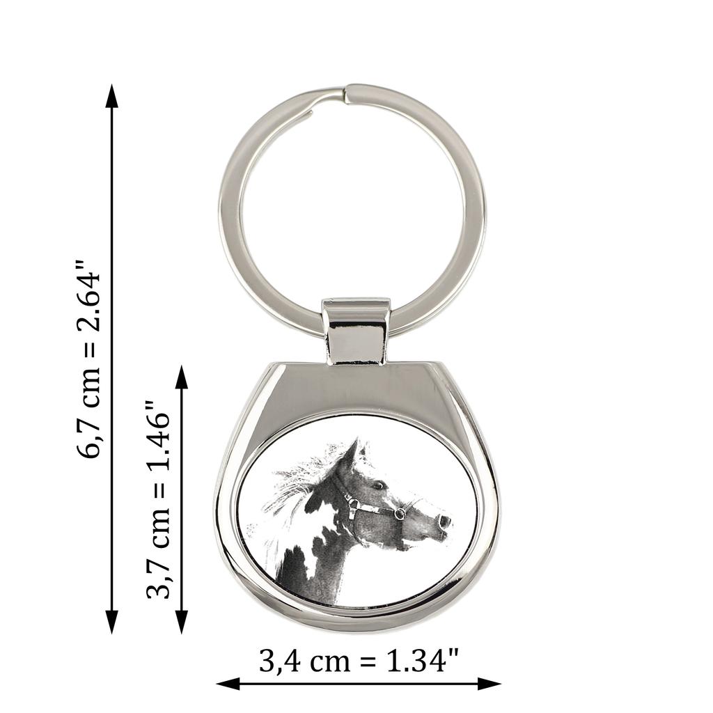 Американская пейнтхорс - брелок с лошадью, брелок с принтом, персонализированная подвеска от бренда Art-Dog