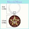 Five Pointed Star Pendant Keychain With Elegant Chinese Style For Festive Occasions And Promotions
