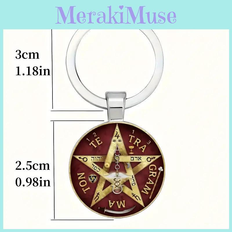Five Pointed Star Pendant Keychain With Elegant Chinese Style For Festive Occasions And Promotions