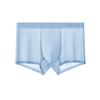 Мужское нижнее белье из ледяного шелка, трусы-боксеры, со средней посадкой, с плоским углом, большого размера, дышащие шорты, лето