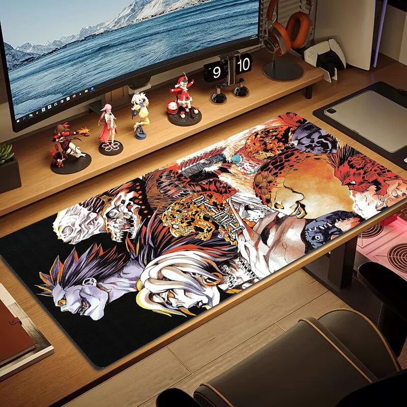 Death Note Anime Color Mouse Pad Large Gaming Table Cushion Non-slip Laptop Tablet Big Mousepad XXL Mat Mini PC Playmat With Lock edge