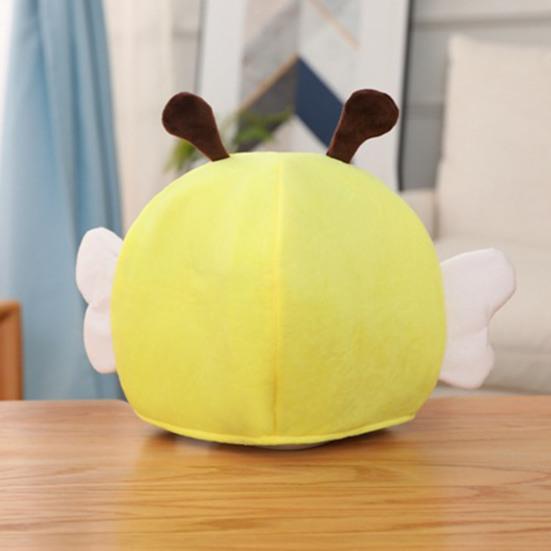 Прекрасная Экспрессия Короткий Тип Желтая Шляпа для Шоу Забавная 3D Шапка Пчелы Животное Плюшевый Головной Убор Костюмные Аксессуары