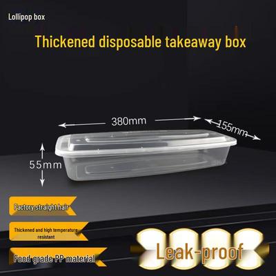 Bangbang Box 2500 мл Одноразовые прямоугольные контейнеры для еды, пригодные для микроволновой печи