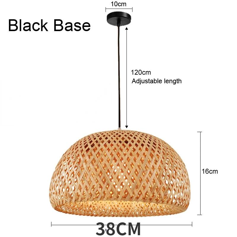 Bamboo Wicker Rattan Lantern Pendant Lights Southeast Asia LED Pendant Lamp Modern Tea Room Lamp Nordic Tatami Lamps
