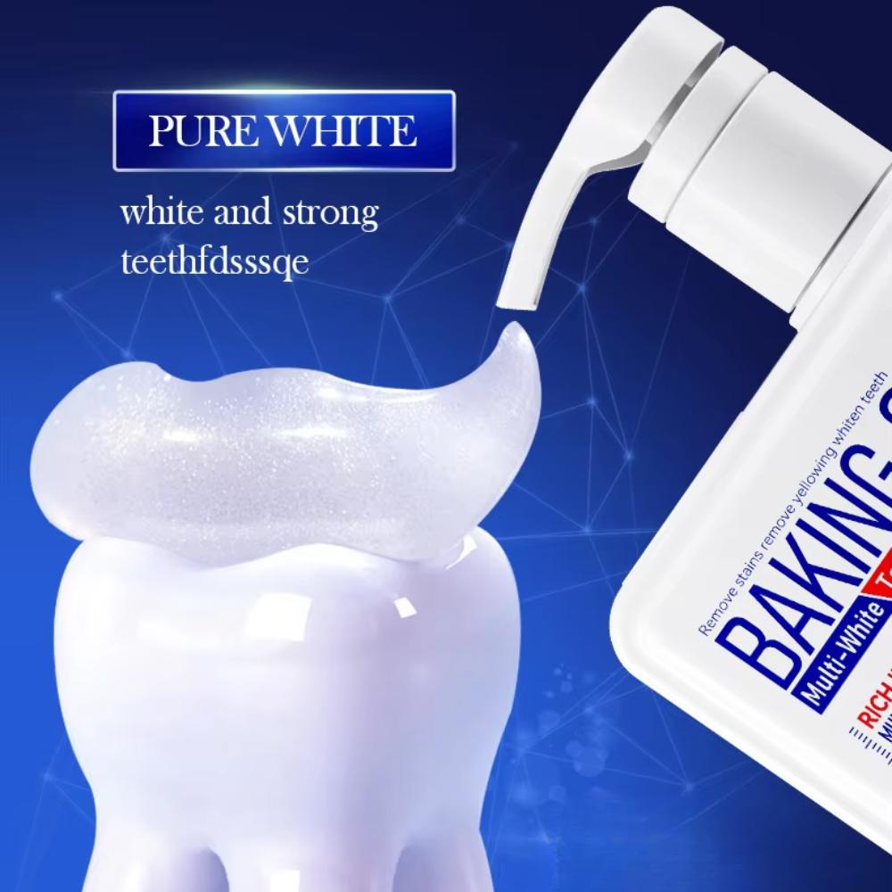 Пробиотическая отбеливающая зубная паста с пищевой содой для удаления желтых пятен на зубах и удаления белых зубов Clean Teeth Fresh Mouth 300 г