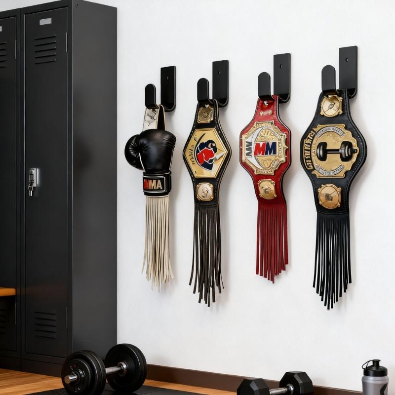 Настенный держатель для пояса Wwe, Настенное крепление, Витрина для демонстрации чемпионского пояса по борьбе, Настенные органайзеры для чемпионских поясов, для взрослых и подростков