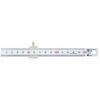 Shinwa Sokutei Silver Ruler with Stopper, 15cm, 76751