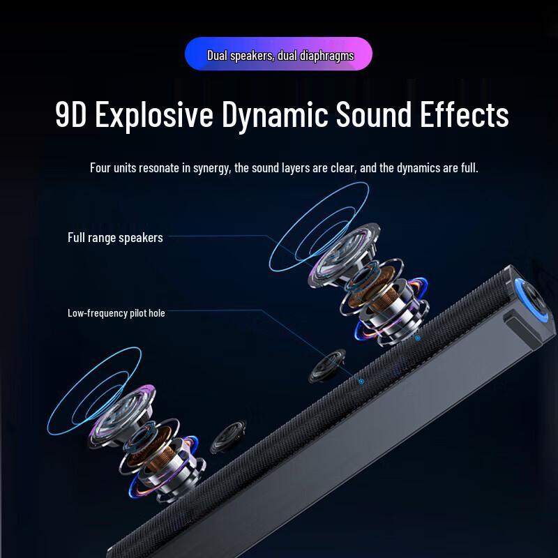 Newmine BT60PLUS Wired Mini Desktop Computer Speaker