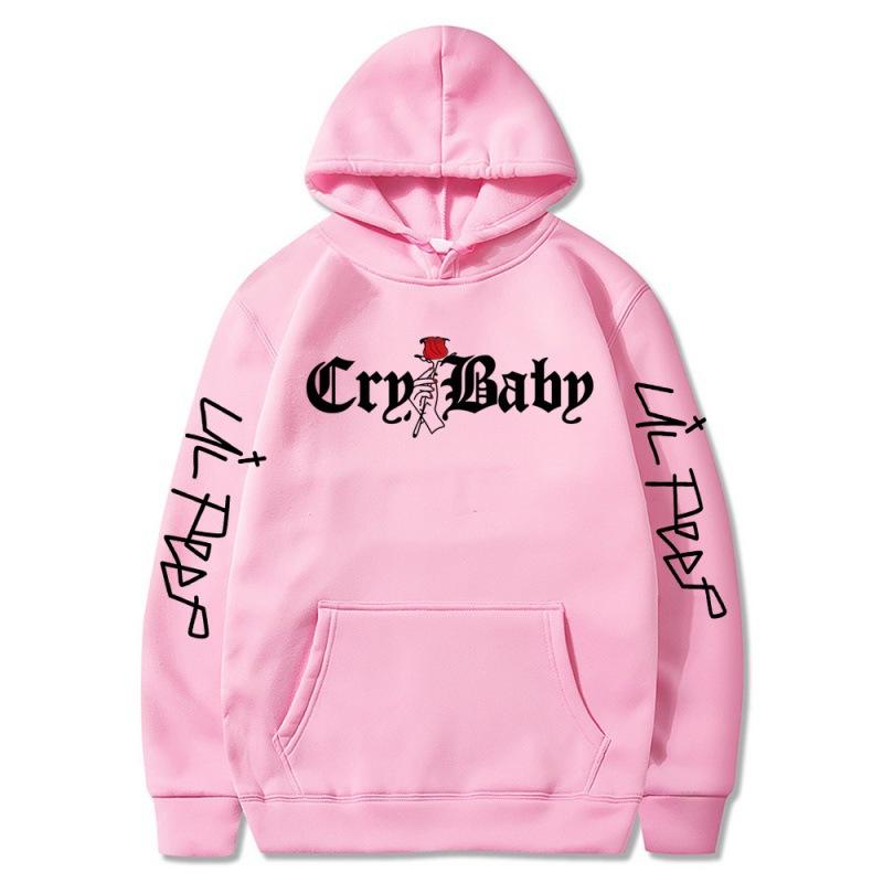 Мужские толстовки 2021 Lil.Peep Rose Cry Baby Hoodie
