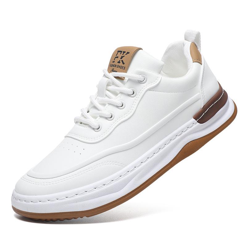 Trend Versatile Casual Shoes European Station Fashion Little White Shoes Breathable Board Shoes Men's Cowhide Sports Shoes Men's Men's Shoes