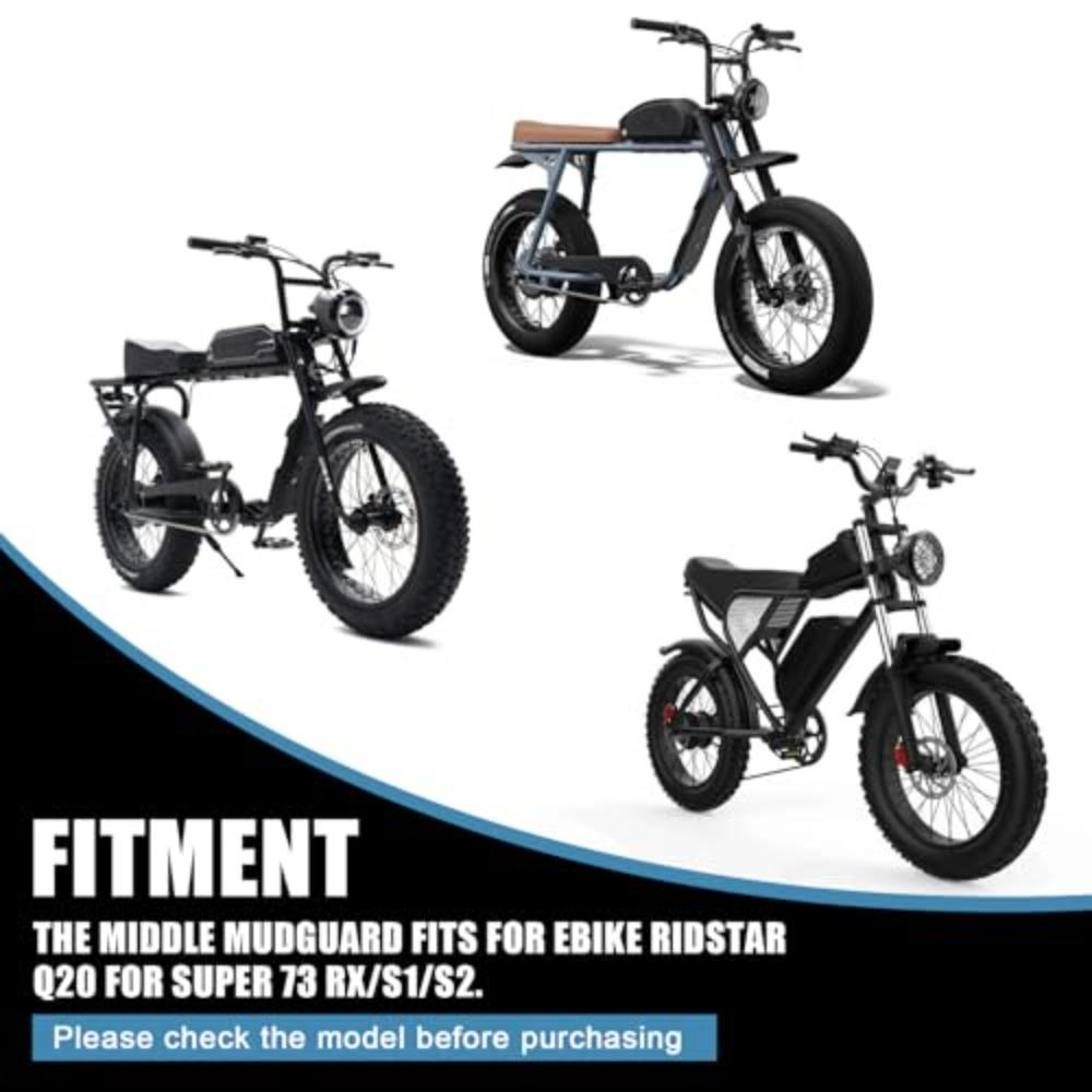 Среднее крыло для электровелосипеда Super 73 RX/S1/S2, аксессуары для мотоцикла Ridstar Q20 - защита от грязи