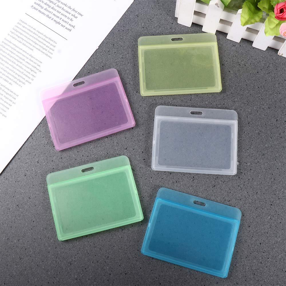 Sleeve Transparent Employee Horizontal Bank Card Holder ID Card Holder Badge Holder Name Card Cover
