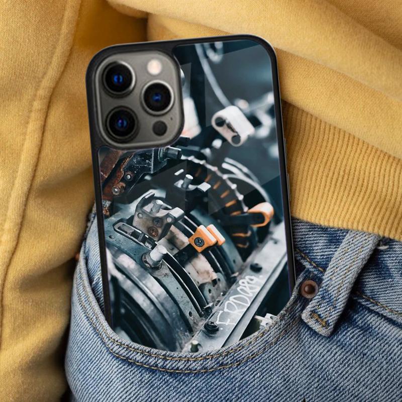 Car Parts Auto Mechanic Soft Phone Case for iPhone 17 Air 16e Pro max 15 Pro 13 14 Plus 11 12 MagSafe Magnetic Coque
