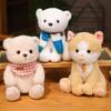 Adorable Plush Arctic Bear With Colorful Scarf Perfect For Kids Soft Toy Companion