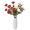 Handmade Silk Rose Six Head Artificial Flower For Party Venue Hotel Home Interior Decor