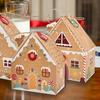 Christmas House Gift Box Set 3D Pop Up Cottage Gift Box Festive Holiday Packaging for Cookies Sweets Toys